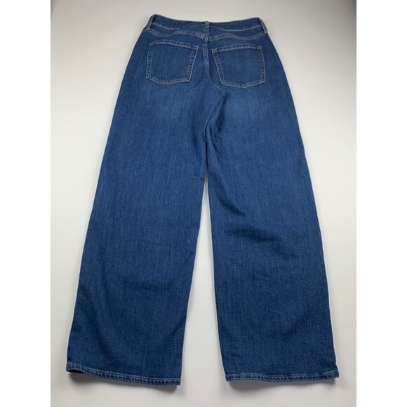 Old Navy New Moon Blue Denim WOW High Rise Wide Leg Jeans 2 - Picture 5 of 6